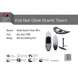 F2 Set Foilboard Starlit Team Grau 85L + Alu Foil 1700 + Wing 5qm