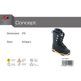 F2 Men's Snowboard Softboots Concept Size 36-49 Selectable Size Black