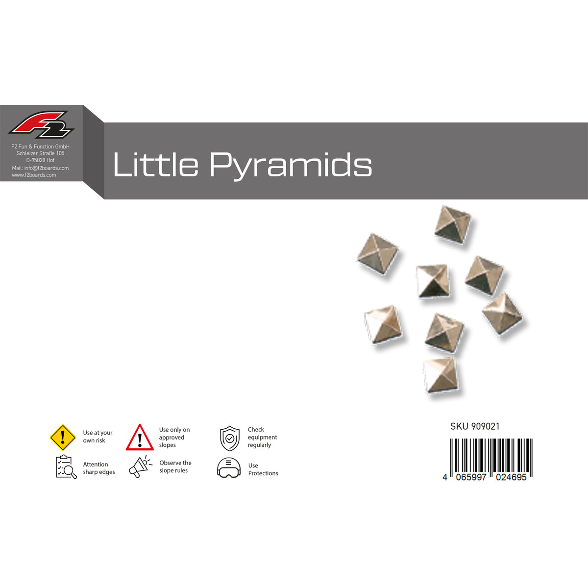 F2  Snowboard Pads Little Pyramids