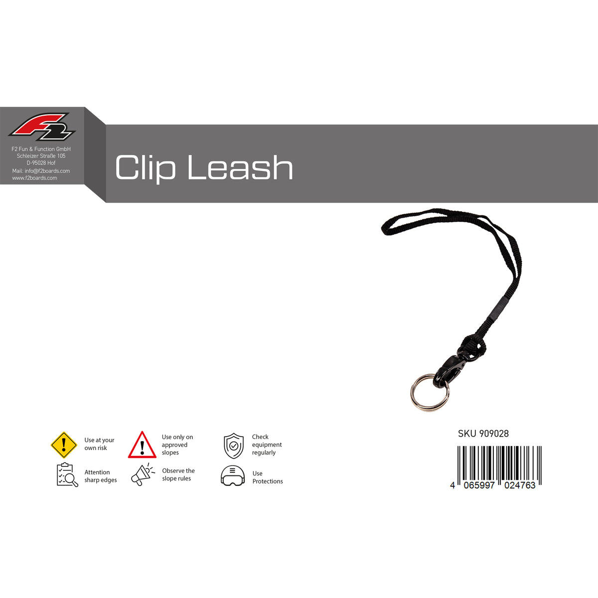 F2 Snowboard Tool Clip Leash