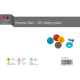 F2 Snowboard Accessory Screw Set - 16-piece Screw Set Colorful
