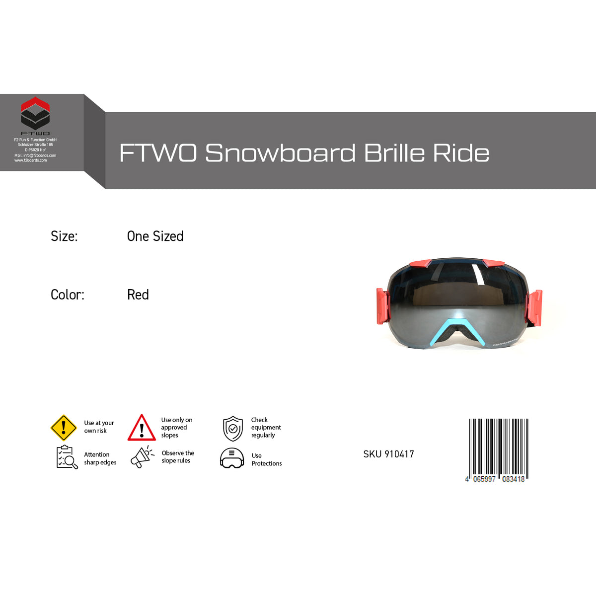 Top brand snowboard/ski goggles - Sale - Selectable models