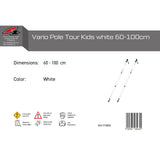 F2 Cross-Country Ski Poles Vario Pole Tour Kids Adjustable 60-100cm White
