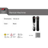 F2 Snowboard Rental Machine Black - Size selectable