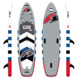 F2 SUP Stand Up Paddle Board Glide Surf 10'2''/10'8"/11'7" selectable Grey