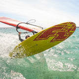 F2 Rave HD windsurf board 80-85L, size selectable, yellow/red