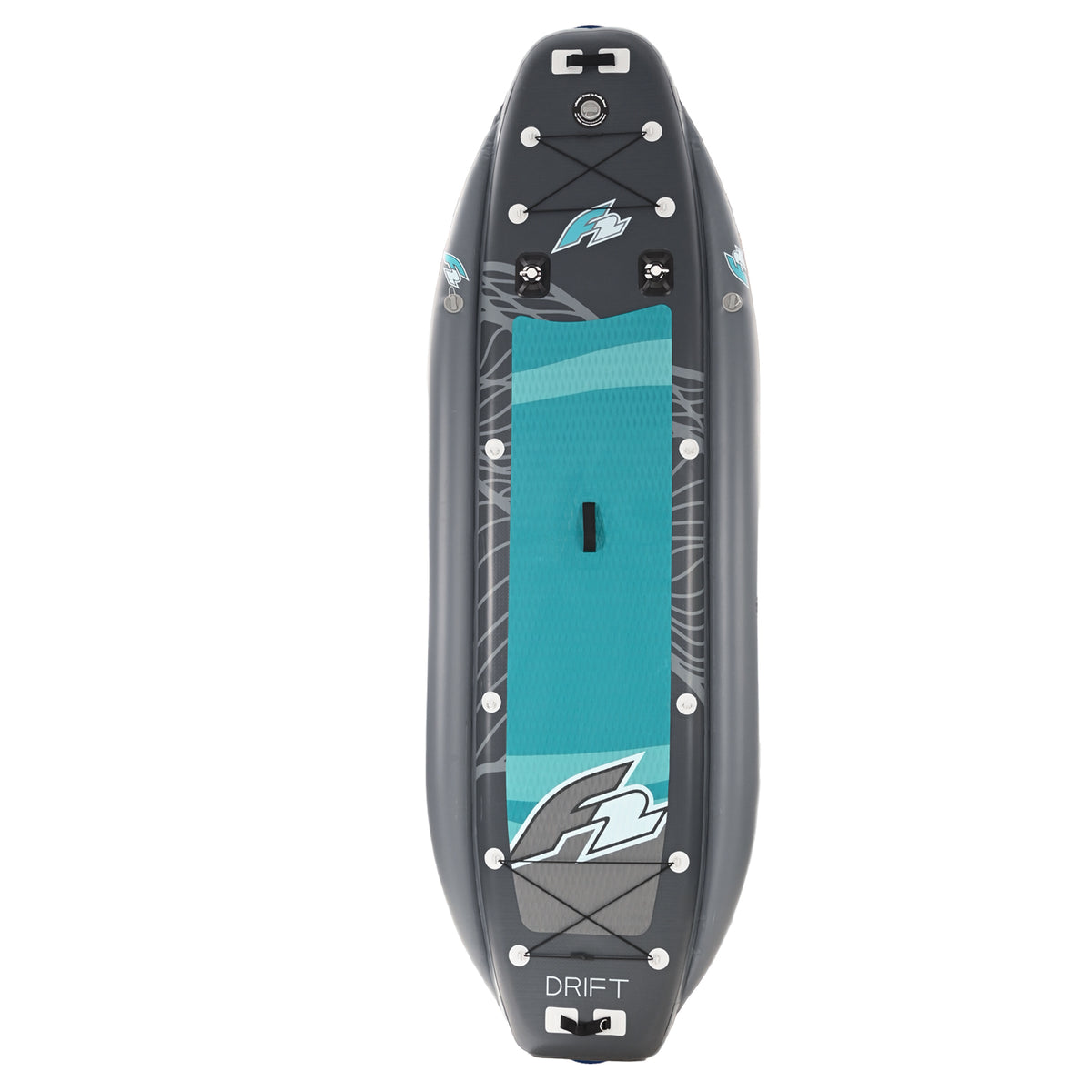 F2 Drift Inflatable Kayak Set 335cm Green incl. Electric Fin