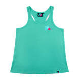 F2 Retro Tank Top Ride Oceangreen Women's Sleeveless T-Shirt Turquoise - Size selectable