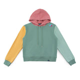 F2 Retro Rave Hoodie Damen Sweatshirt Pullover Multicolor - Größe wählbar