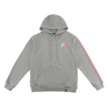 F2 Retro Rave Hoodie Ash Damen Sweatshirt Pullover Grau - Größe wählbar