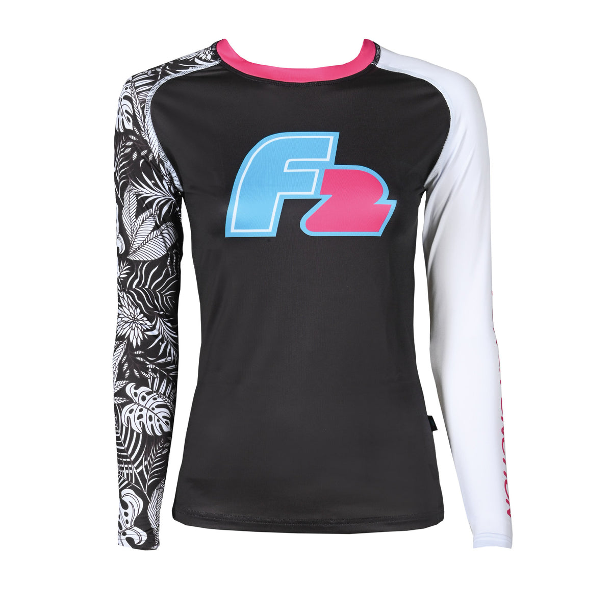 F2 Retro Rashguard Palms Damen Funktionsshirt Wassersport - Größe wählbar