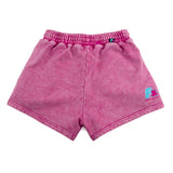 F2 Retro Silver Arrow Shorts Magenta Stonewashed Women's Sweat Shorts - Size selectable