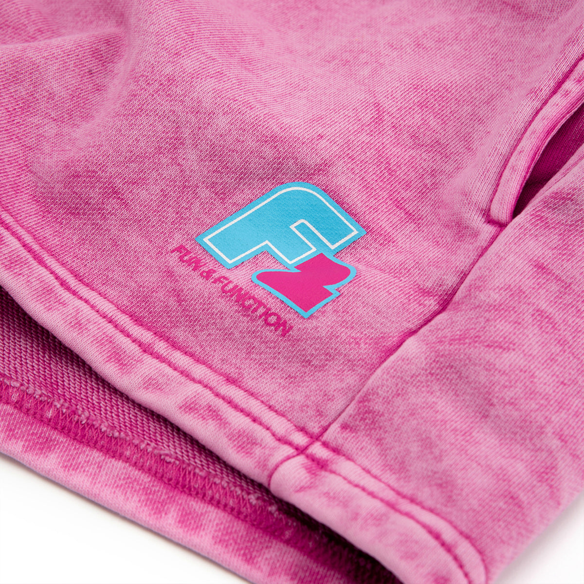 F2 Retro Silver Arrow Shorts Magenta Stonewashed Women's Sweat Shorts - Size selectable