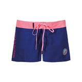 F2 Retro Boardshorts Classic Plum Damen Badeshorts Kurz Lila - Größe wählbar