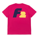F2  Retro T-Shirt Xantos Unisex Tshirt Magenta - Größe wählbar