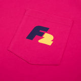 F2  Retro T-Shirt Xantos Unisex Tshirt Magenta - Größe wählbar