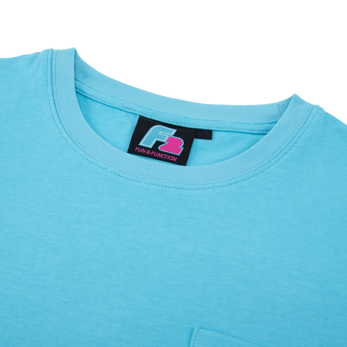 F2  Retro T-Shirt Xantos Aqua Unisex Tshirt Blau - Größe wählbar