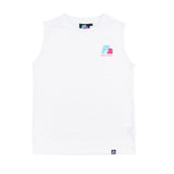 F2 Retro Muskelshirt Ride Herren Tshirt Ärmellos Weiss - Größe wählbar