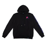 F2 Retro Rebel Hoodie Sweatshirt Pullover Schwarz - Größe wählbar
