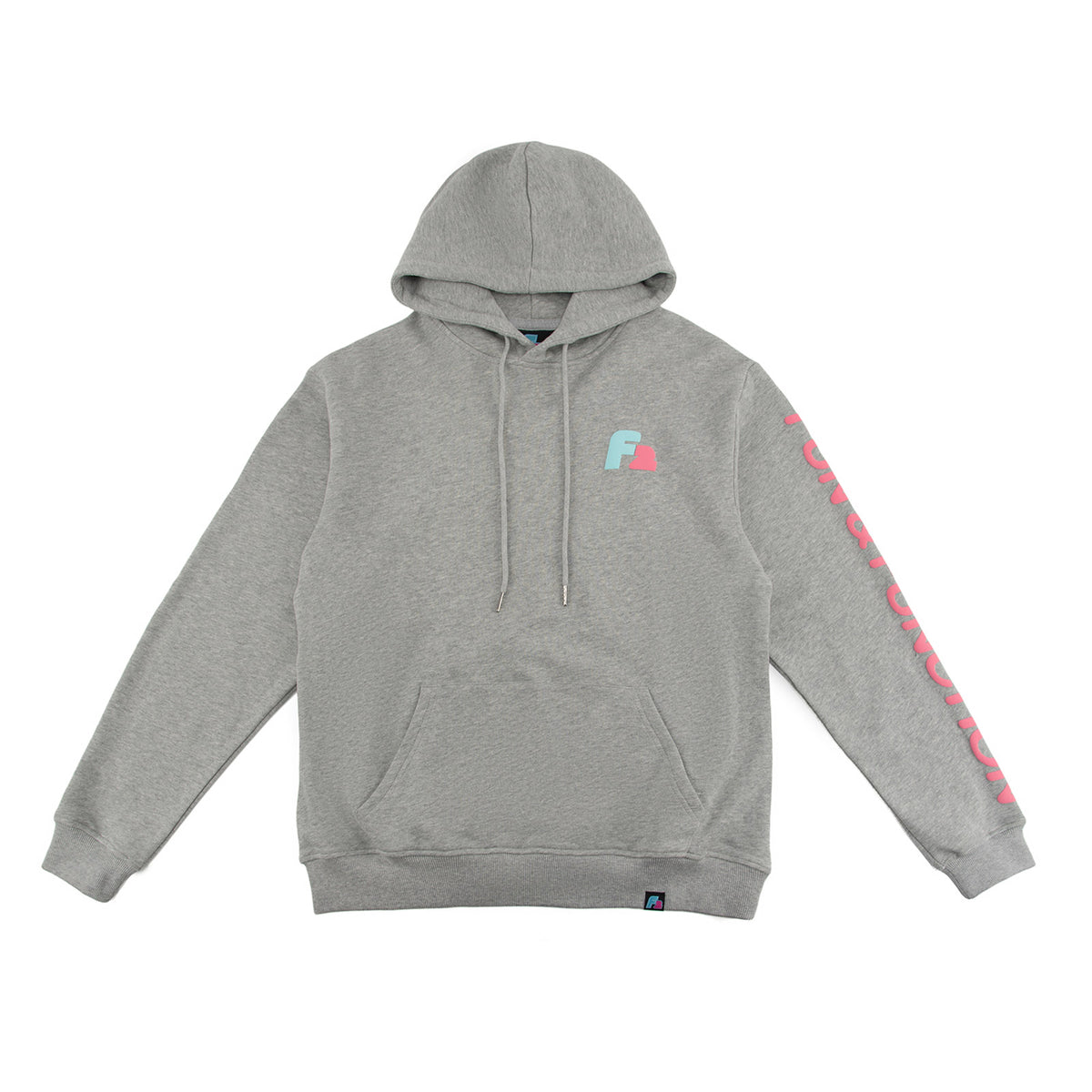 F2 Retro Rebel Hoodie Ash Sweatshirt Pullover Grau - Größe wählbar