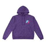 F2 Retro Rave Hoodie Plum Stonewashed Sweatshirt Pullover Lila - Größe wählbar