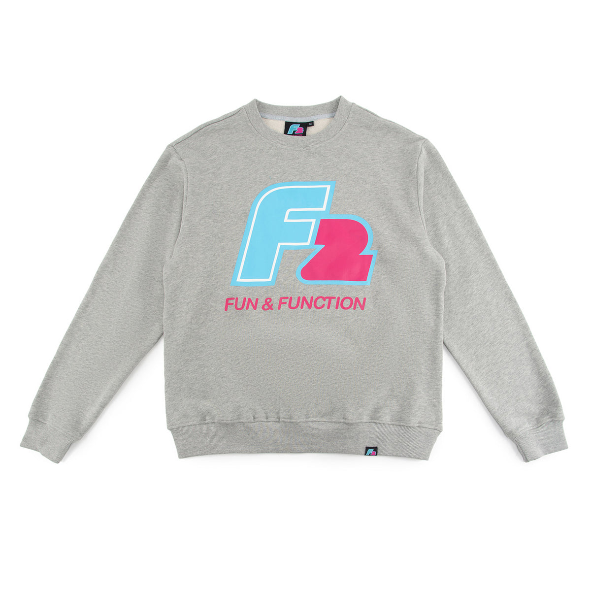 F2 Retro Barracuda Pullover Ash Grau - Größe wählbar