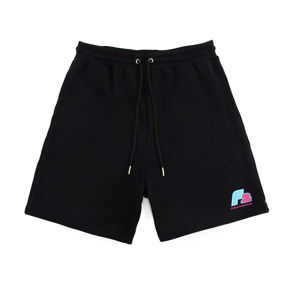 F2 Retro Silver Arrow Sweat Shorts Black - Size selectable