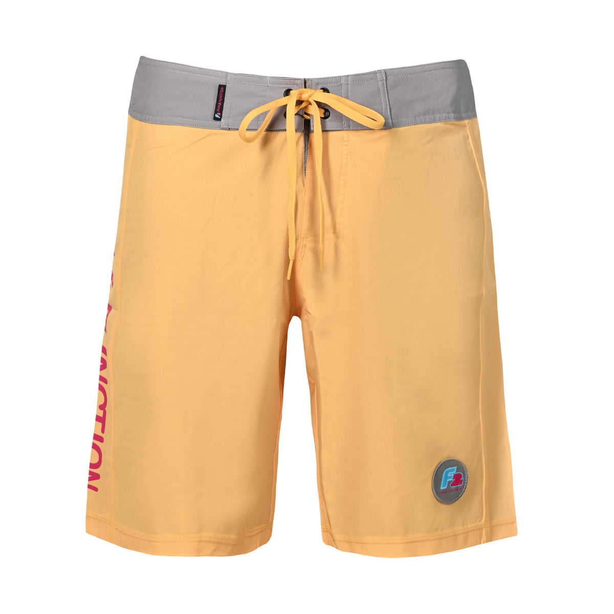 F2 Retro Boardshorts Classic Swim Shorts Yellow - Size selectable