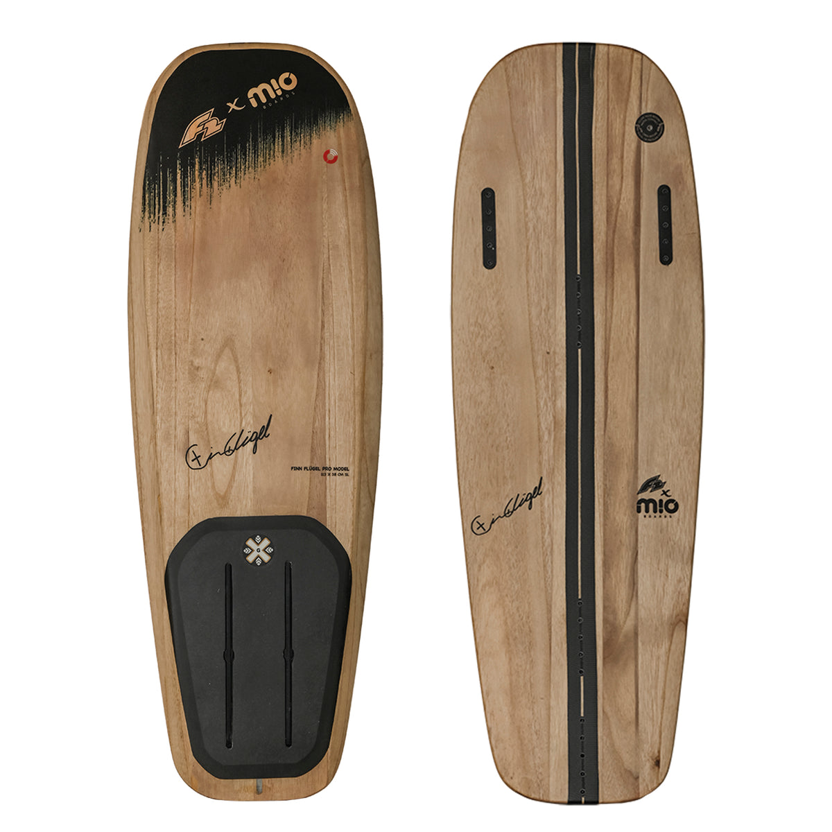 F2 Foilboard Finn Wing Pro Model Wood Kitefoil - Size selectable