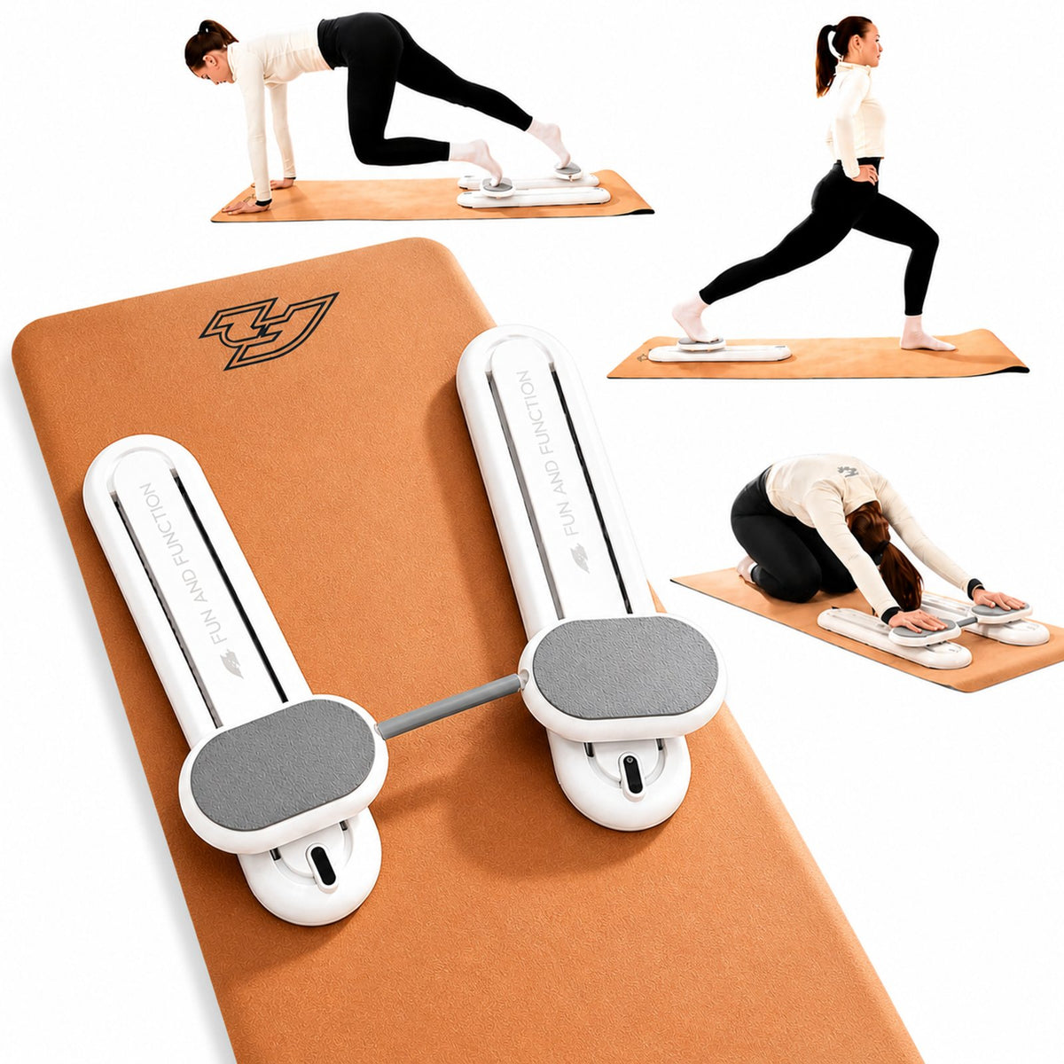 F2 Balance Board Core Pilates Trainer 64cm White