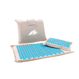 F2 Balance Board Reflexology Set Acupressure Linen 45.5x70.5cm Turquoise
