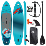 F2 Stand Up Paddle Board Flash Light SUP Blue - Size selectable