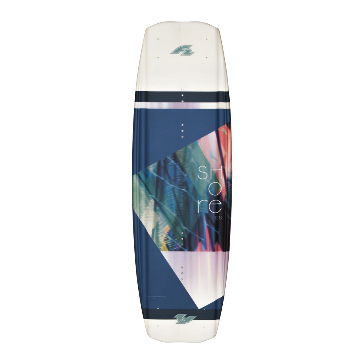 F2 Set Wakeboard Shore Aqua 138cm mit Wakebindung Team Boot L/XL