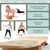 F2 Balance Board Set mit Korkrolle und Halbkugel Komplettset Modell wählbar