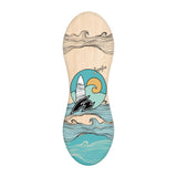 F2 Set Balance Board Peanut 86x32cm mit Korkrolle