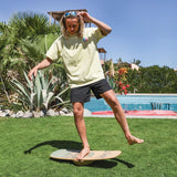 F2 Set Balance Board Halfshell 88x32cm mit Kork Halbkugel