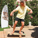 F2 Set Balance Board Surfer 87x32cm mit Korkrolle