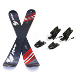 F2 Snowblades Silberpfeil 99cm Set with Safety Bindings Fun Skis Short Skis