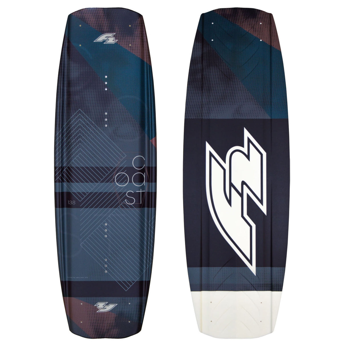 F2 Wakeboard Set Coast Petrol 144cm with Team Boot L/XL wakebinding