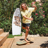 F2 Set Balance Board Surfer 87x32cm + Halbkugel und Korkrolle
