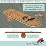 F2 Cork Balance Boards with cork roller + cork half-sphere - complete set, model selectable