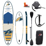 F2 SUP Stand Up Paddle Board Comet White - Complete set, sizes and accessories selectable