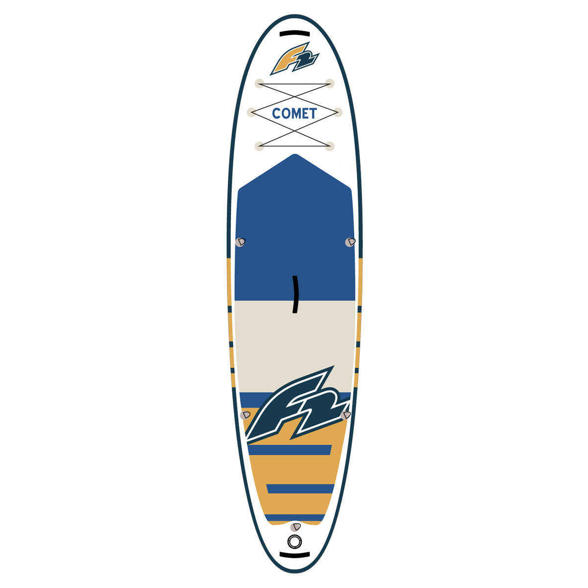 F2 SUP Stand Up Paddle Board Comet White - Complete set, sizes and accessories selectable