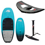 F2 Set Foilboard Comet Team Turquoise 65L + Alu Foil 2400 + Wing 5sqm