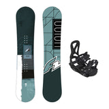 F2 Junior Snowboard Set Union Aqua with Pipe Binding Complete Set, sizes selectable