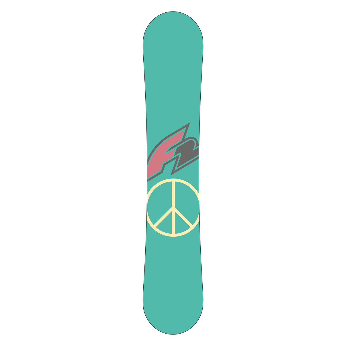 F2 Set Snowboard Junior Freedom Girl Mint + Pipe Bindung Größen wählbar