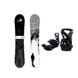 F2 Set Snowboard Blackdeck Schwarz/Weiss 154cm + Sonic Pro Bindung L
