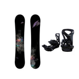 F2 Set Damen Snowboard Blackdeck Schwarz 152cm + Sonic Pro Bindung M