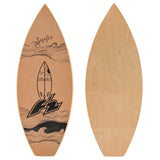 F2 Set Kork Balance Board Surf Flat Shape 74x30cm + Korkrolle