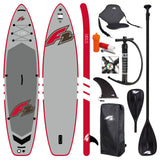 F2 Set Stand Up Paddle Board Star Grau  11,5 + Kajak Zubehör Paket